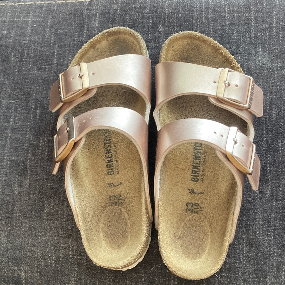 Birkenstock Kids Sandals - Metallic Beige